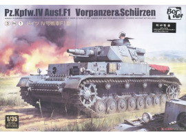 обзорное фото Збірна модель 1/35 Німецький танк Панцир IV F1 VORPANZER SCHUZEN 3 IN 1 Border Model BT-003 Бронетехніка 1/35