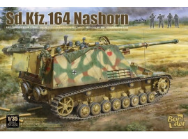 Scale model 1/35 SPG Sd.Kfz.164 Nashorn Early/Command version with 4 figures Border Model BT-024