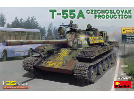 Сборная модель 1/35 Танк Т-55А Чехословацкого производства МиниАрт 37084