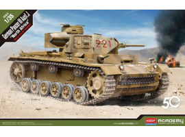 Scale model 1/35 German tank Panzer III Ausf.J "North Africa" Academy 13531