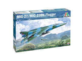обзорное фото Scale model 1/48 aircraft MiG-27 / MiG-23BN Flogger Italeri 2817 Aircraft 1/48