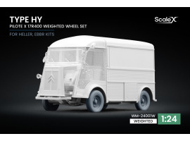 обзорное фото Набір коліс (з деформацією) Pilote X 17R400 для Type HY від Heller, EBBRO ScaleX WM-24001W Колеса