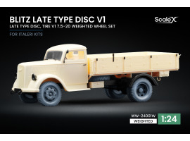обзорное фото Набір коліс (з деформацією) для Blitz Early v1 від Italeri ScaleX WW-24003W Колеса