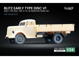 обзорное фото Набір коліс (з деформацією) для Blitz Early v1 від Italeri ScaleX WW-24003W Колеса