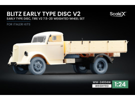 обзорное фото Набір коліс (з деформацією) для Blitz Early v2 від Italeri ScaleX WW-24004W Колеса