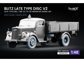 обзорное фото Набір коліс (з деформацією) для Blitz Late v2 від Italeri, Tamiya ScaleX WW-48004W Колеса