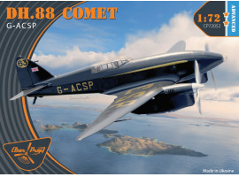 Збірна модель 1/72 Літак de Havilland DH.88 Comet G-ACSP Clear Prop Models 72052