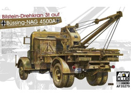 обзорное фото Збірна модель 1/35 Німецький 3-тонний поворотний кран Bilstein на шасі Büssing-NAG 4500A (рання версія, Kfz. 100) AFV Club 35279 Автомобілі 1/35