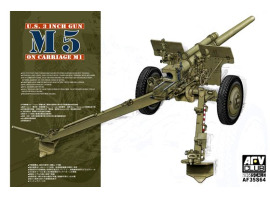 обзорное фото Scale model 1/35 American 3-inch M5 gun on M1 AFV Club 35S64 Artillery 1/35
