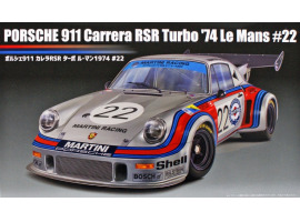 обзорное фото Збірна модель 1/24 Автомобіль Porsche 911 Carrera RSR Turbo 1974 Леман #22 Fujimi 126487 Автомобілі 1/24