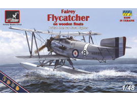 Сборная модель 1/48 Британский истребитель FAA Fairey Flycatcher в межвоенный период, гидроплан