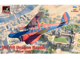 Сборная модель 1/48 Ближнемагистральный авиалайнер DH.89 Dragon Rapide «Королевский полет» Armory