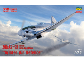Сборная модель 1/72 Истребитель МиГ-3 поздних выпусков – «Зимняя ПВО» Armory Models Group 72012