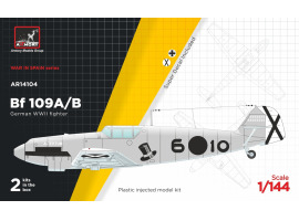 Сборная модель 1/144 Немецкий истребитель Мессершмитт Bf 109A/B Armory Models Group 14104