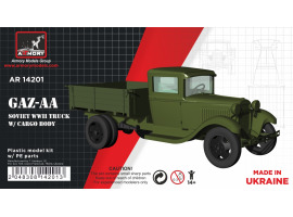обзорное фото Збірна модель 1/144 Радянський вантажний автомобіль ГАЗ-АА часів Другої світової війни Armory Models Group 14201 Автомобили 1/144