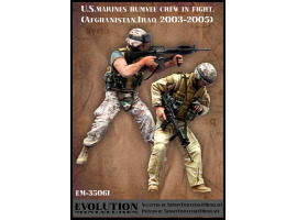 обзорное фото U.S. marines humvee crew in fight (Afghanistan, Iraq 2003-2005 ) Фигуры 1/35