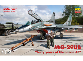 Сборная модель 1/144 Самолет МиГ-29УБ серии 9-51 двухместный, «Ранние годы ВВС Украины», набор №3 Сборная модель 1/144 Самолет МиГ-29УБ серии 9-51 двухместный, «Ранние годы ВВС Украины», набор №3