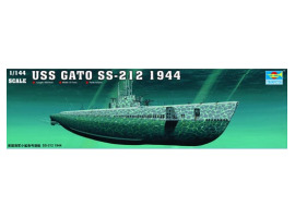 Збірна модель 1/144 Підводний човен USS Gato SS-212, 1944 р. Trumpeter 05906