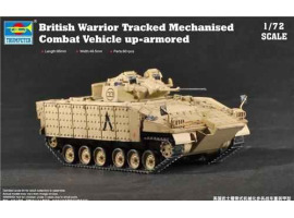 обзорное фото Збірна модель 1/72 британська броньована бойова машина піхоти Warrior Trumpeter 07102 Бронетехніка 1/72