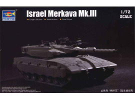 обзорное фото Збірна модель 1/72 Ізраїльський танк Merkava Mk.lll Trumpeter 07103 Бронетехніка 1/72
