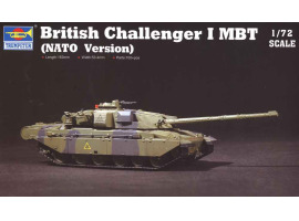 обзорное фото Сборная модель 1/72 британский танк Челленджер 1МБТ (НАТО Версия) Трумпетер 07106 Бронетехника 1/72