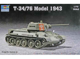 обзорное фото Assembly model 1/72 soviet tank T-34/76 mod.1943 Trumpeter 07208 Armored vehicles 1/72