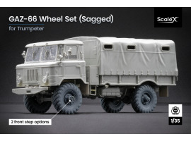 Набір коліс (з деформацією) для ГаЗ-66 від Trumpeter ScaleX WM 35005S