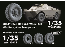 Набор колес для БРДМ 2 от Trumpeter ScaleX WM 35013