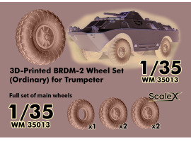 обзорное фото Набір коліс для БРДМ 2 від Trumpeter ScaleX WM 35013 Колеса