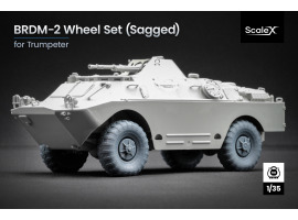 Набор колес (с деформацией) для БРДМ 2 от Trumpeter ScaleX WM 35013S