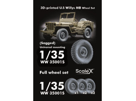 Набір коліс (з деформацією) для U.S Willys MB ScaleX WW 35001S