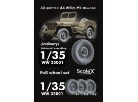 Набір коліс для U.S Willys MB ScaleX WW 35001