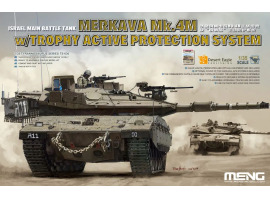 обзорное фото Збірна модель 1/35 танк Merkava Mk.4M із комплексом активного захисту Trophy Meng TS-036 Бронетехніка 1/35