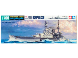 обзорное фото Збірна модель 1/700 Британський лінійний крейсер «Repulse» 31617 Tamiya Флот 1/700