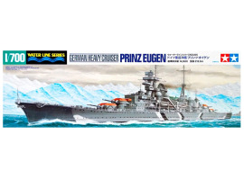 обзорное фото Збірна модель 1/700 Німецький важкий крейсер "Prinz Eugen" Tamiya 31805 Флот 1/700