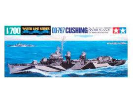 обзорное фото Збірна модель 1/700 Американський есмінець Cushing Tamiya 31907 Флот 1/700