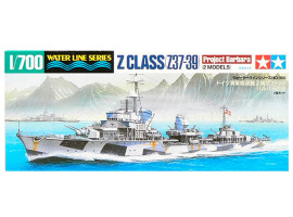 обзорное фото Збірна модель 1/700 Німецький есмінець класу Z (Z37-39) Tamiya 31908 Флот 1/700
