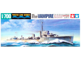 обзорное фото Збірна модель 1/700 Есмінець «Vampire» Королівського австралійського військово-морського флоту Tamiya 31910 Флот 1/700