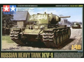 обзорное фото Збірна модель 1/48 Важкий танк КВ-1 Tamiya 32535 Бронетехніка 1/48