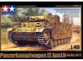 обзорное фото Збірна модель 1/48 Танк Panzerkampfwagen III. N Sd.Kfz. 141/2 Tamiya 32543 Бронетехніка 1/48