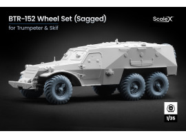 Set of wheels (with deformation) for BTR-152 from Trumpeter and Skif ScaleX WM 35036S Set of wheels (with deformation) for BTR-152 from Trumpeter and Skif ScaleX WM 35036S