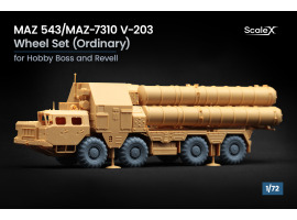 Wheel set for MAZ 543/MAZ-7310 V-203 from Hobby Boss and Revell ScaleX WM 72006 Wheel set for MAZ 543/MAZ-7310 V-203 from Hobby Boss and Revell ScaleX WM 72006