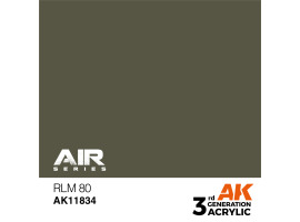 обзорное фото Акрилова фарба LM 80 / Хакі коричневий AIR АК-interactive AK11834 AIR Series