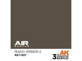 обзорное фото Акрилова фарба RLM 81 Version 3 / Коричневий хакі AIR АК-interactive AK11837 AIR Series