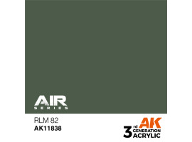 обзорное фото Акрилова фарба RLM 82 / Зелений хакі AIR АК-interactive AK11838 AIR Series