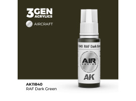 обзорное фото Акрилова фарба RAF Dark Green / Темно-зелений AIR АК-interactive AK11840 AIR Series