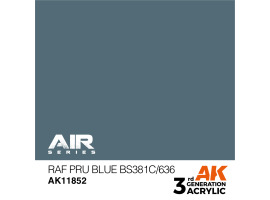 обзорное фото Акриловая краска RAF PRU Blue BS381C/636 / Серо-синий AIR АК-интерактив AK11852 AIR Series