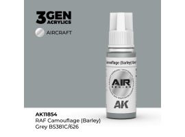обзорное фото Акрилова фарба RAF Camouflage (Barley) Grey BS381C/626 / Сірий камуфляж AIR АК-interactive AK11854 AIR Series