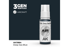 обзорное фото Акриловая краска Deep Sea Blue / Глубоководный синий AIR АК-интерактив AK11864 AIR Series