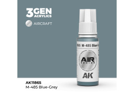 обзорное фото Акрилова фарба M-485 Blue-Grey / Сіро-блакитний AIR АК-interactive AK11865 AIR Series